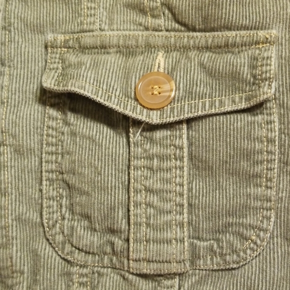 Tulle olive green corduroy light jacket - Picture 4 of 6